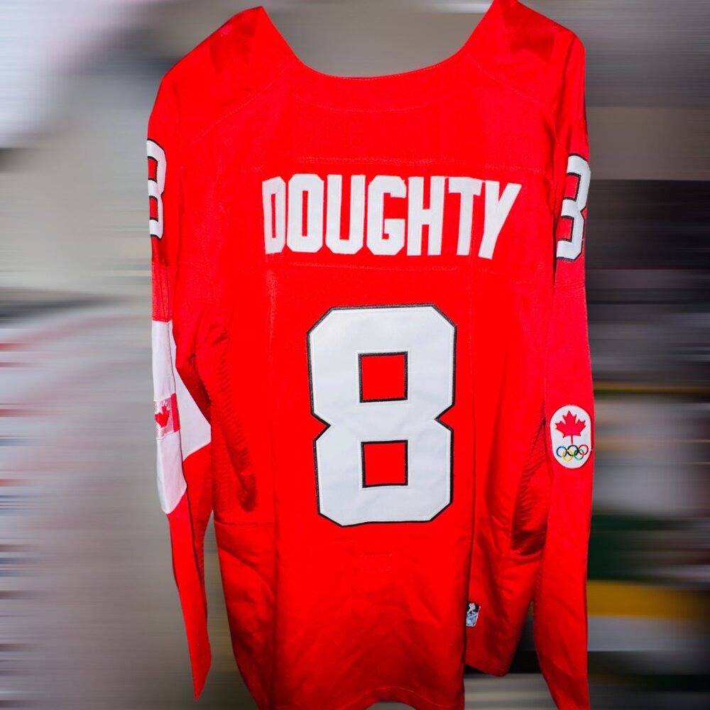 DREW DOUGHTY TEAM CANADA JERSEY BRAND NEW SIZE XL NICE!!